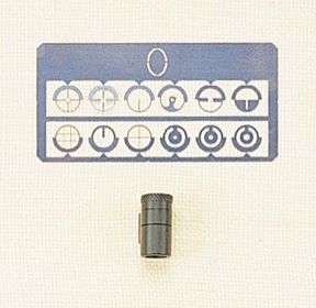 NO. 3 TUNNEL FRONT SIGHT WITH INSERTS