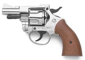 BRUNI OLYMPIC 5 NICKEL .380 BLANK WOOD GRIPS