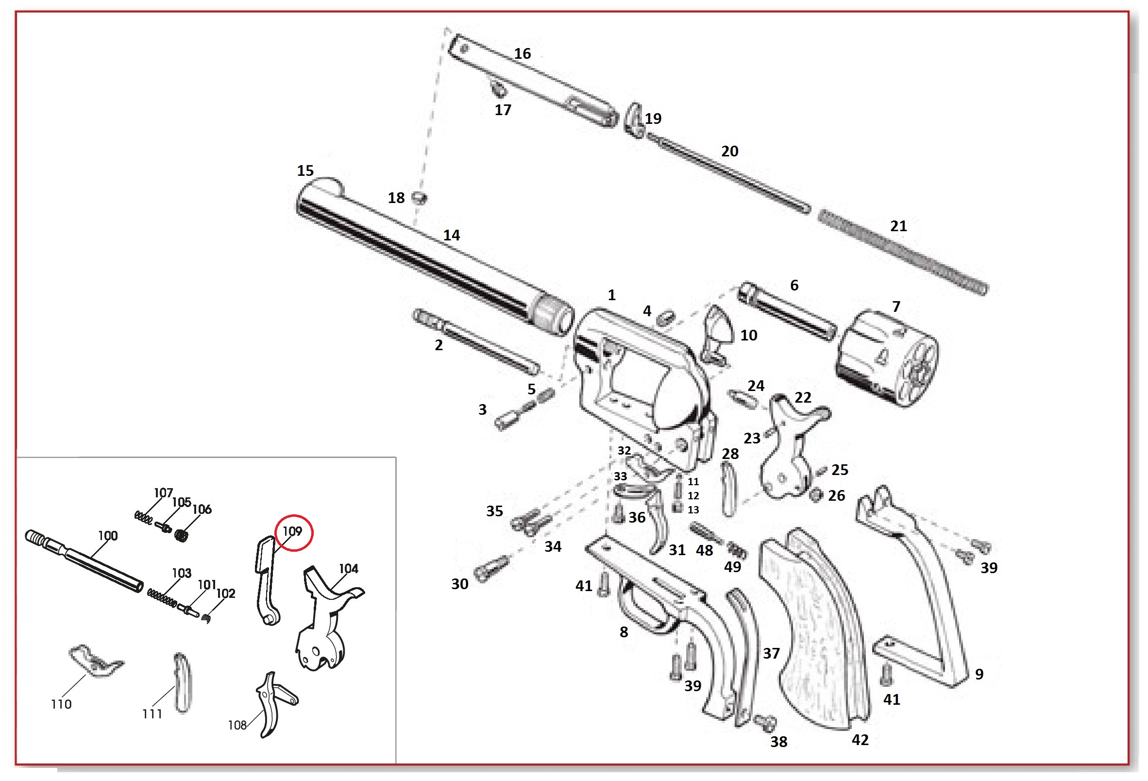 Show product details for #109 Transfer Bar Lever