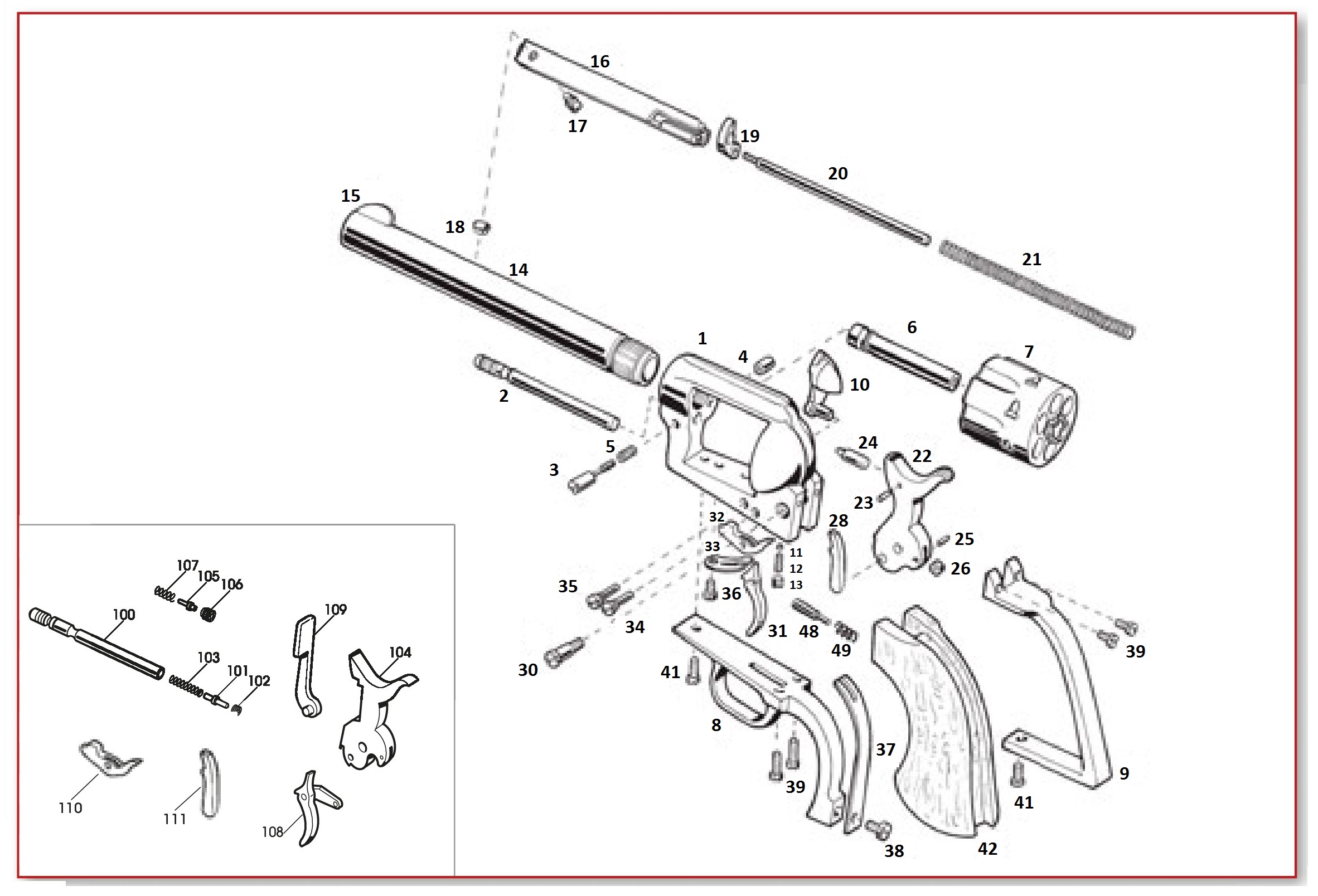 1873 GWII SA and Pietta Transfer Bar Models