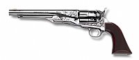 Show product details for 1860 Army Dlx Engraved "Old Silver"   .44  8"  CW