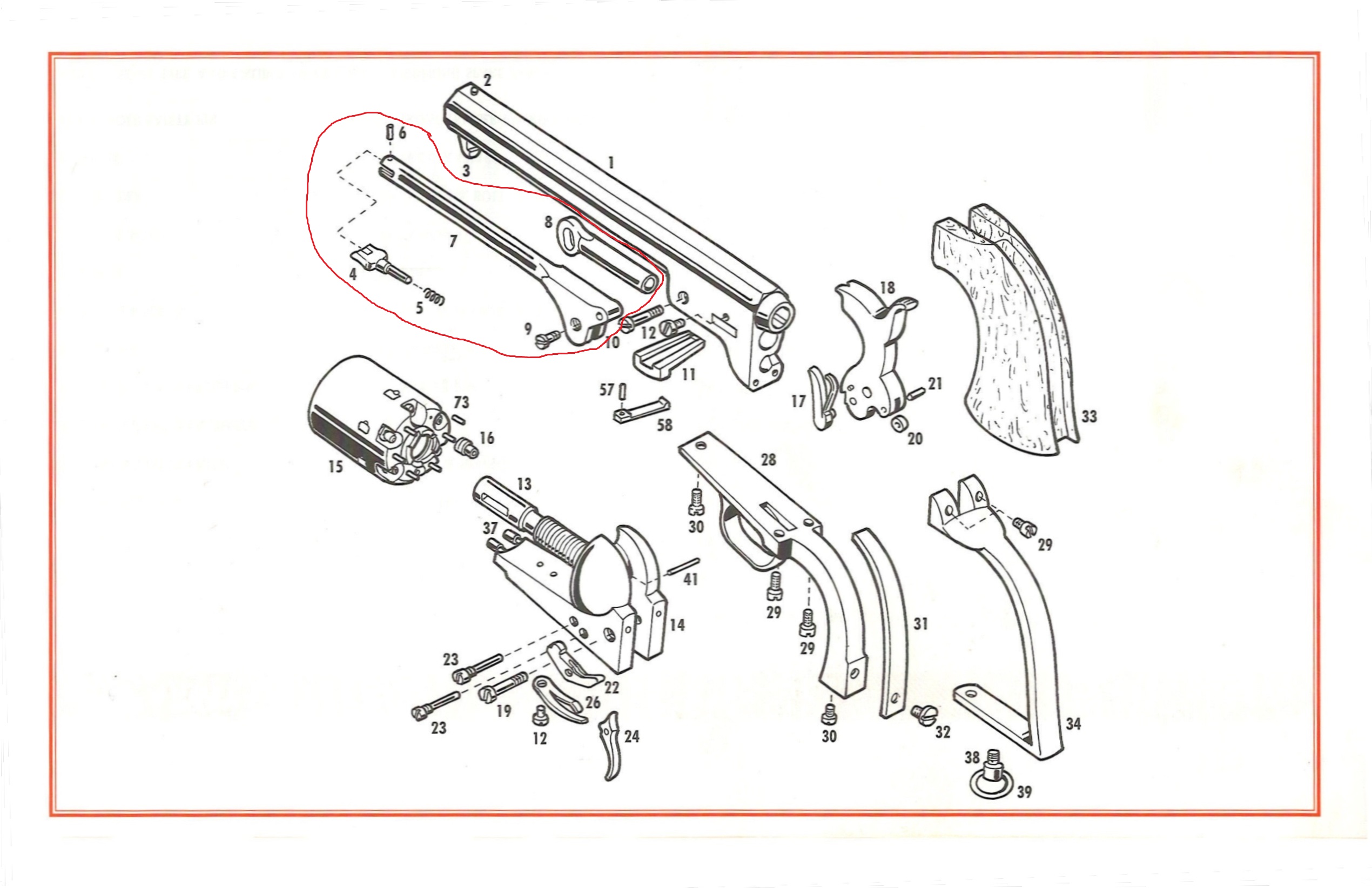 Show product details for #7+4+5+6+8+9 1851 Loading Lever Complete 