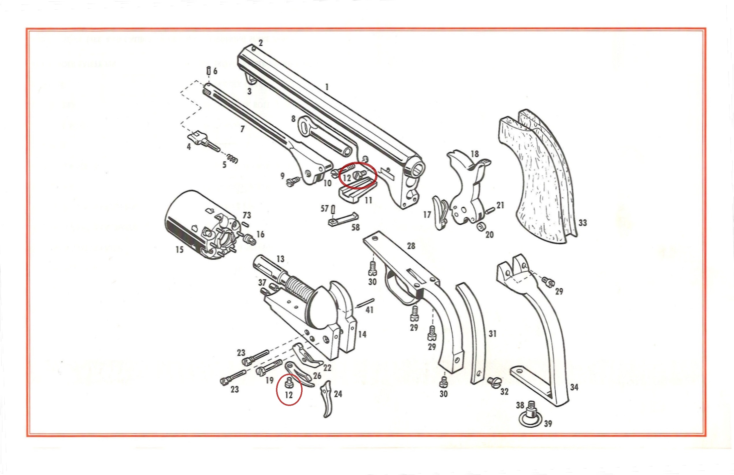 Show product details for #12 1851/60/61/62 Screw for Wedge OR Trigger & Bolt Spring