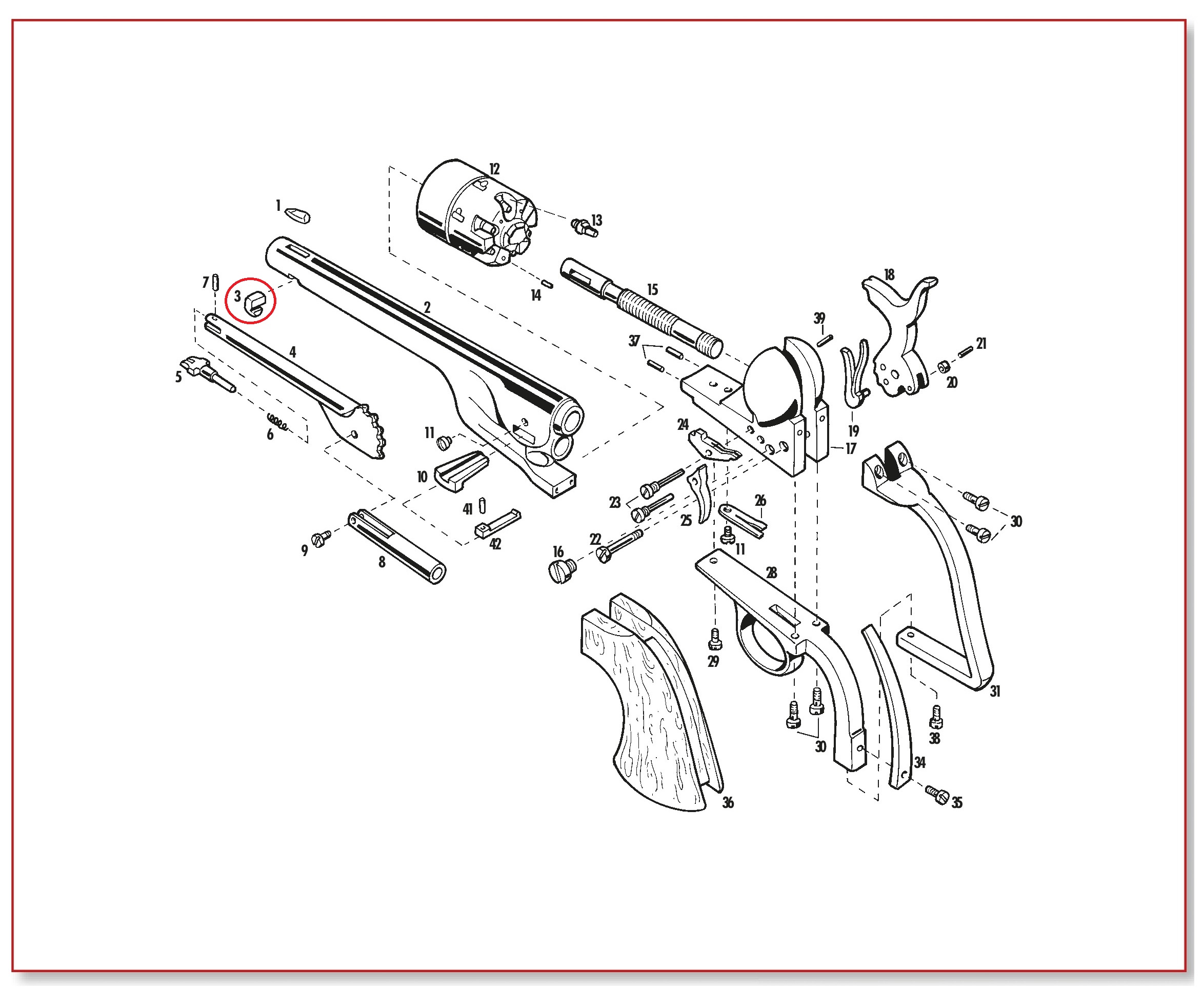 Show product details for #3 1851/60/61/62 Loading Lever Retainer