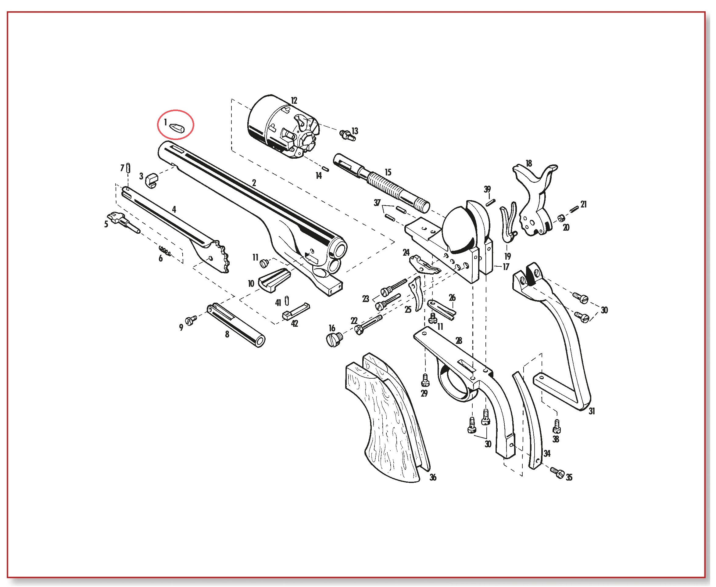 #1 1860/61 Front Sight