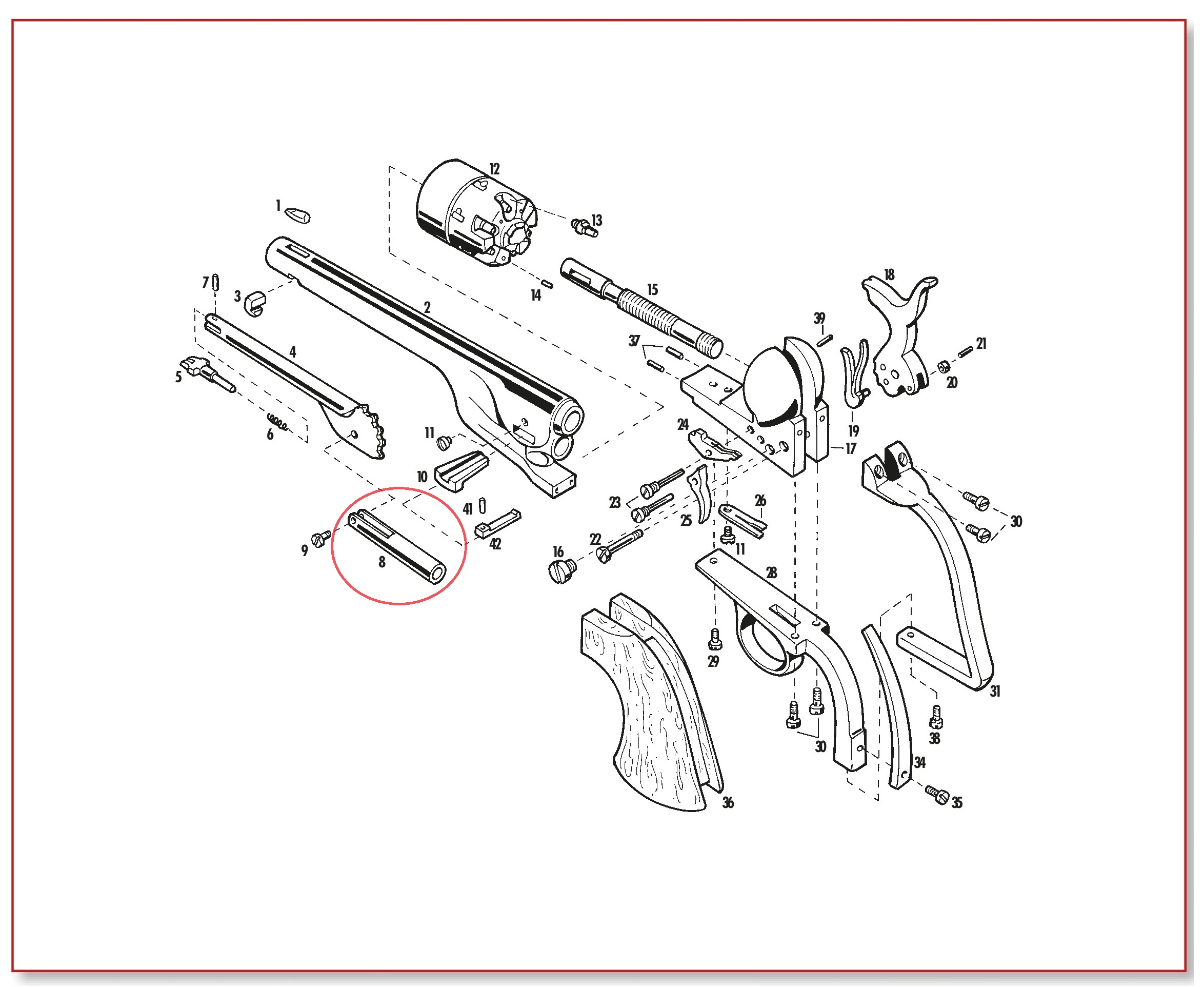 Show product details for #8 1860 Plunger .44