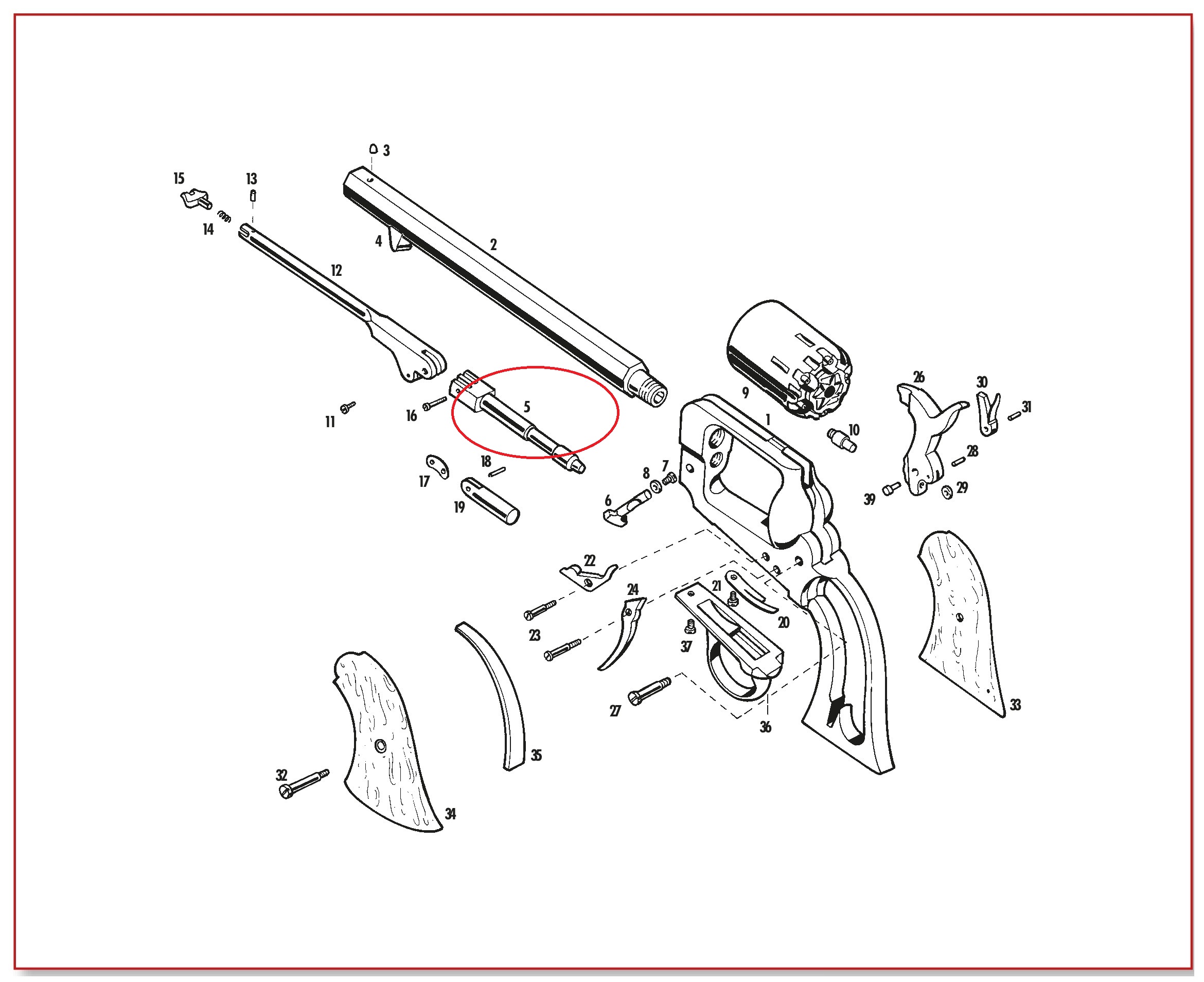 Show product details for #5 1862 Spiller & Burr Cylinder Pin
