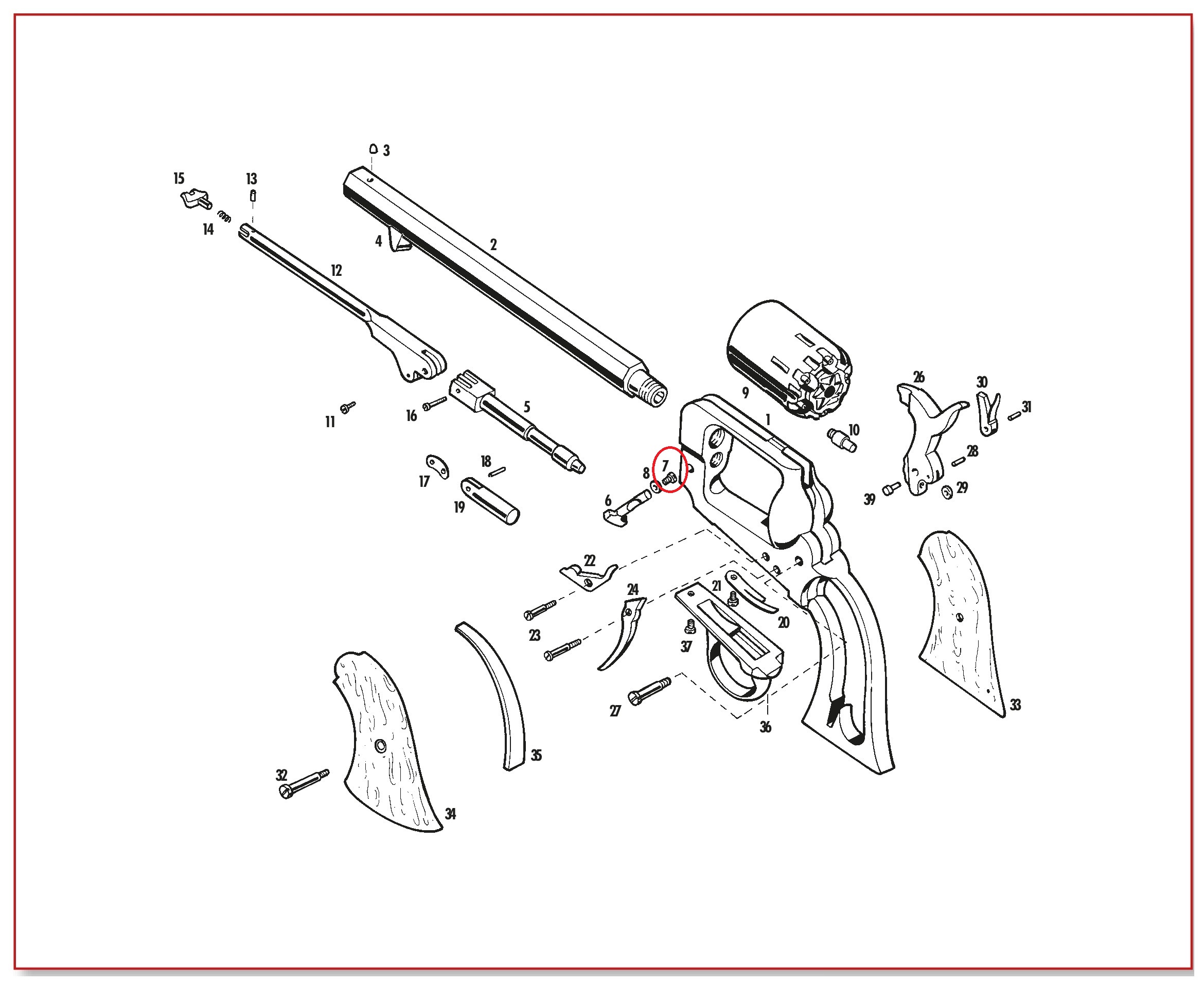 Show product details for #7 1862 Spiller & Burr Cylinder Pin Locking Pin Screw