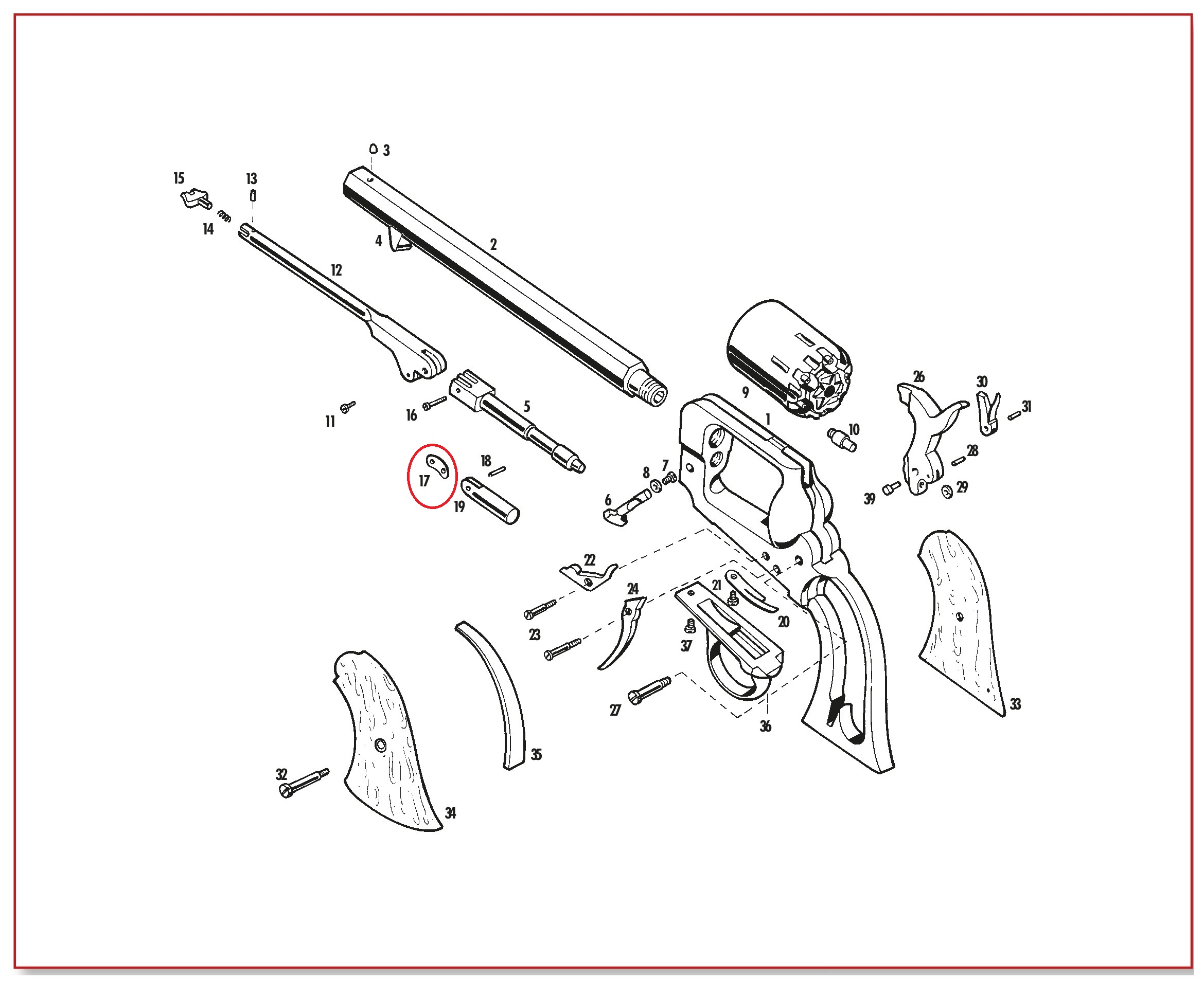 Show product details for #17 1862 Spiller & Burr Loading Lever Link