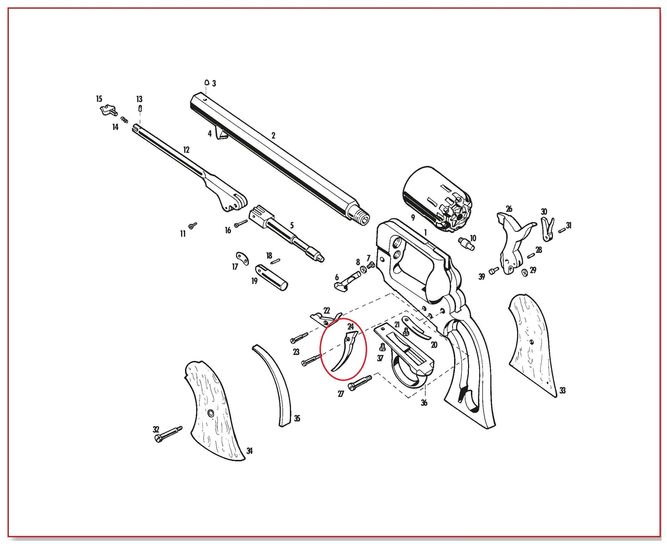 Show product details for #24 1862 Spiller & Burr Trigger
