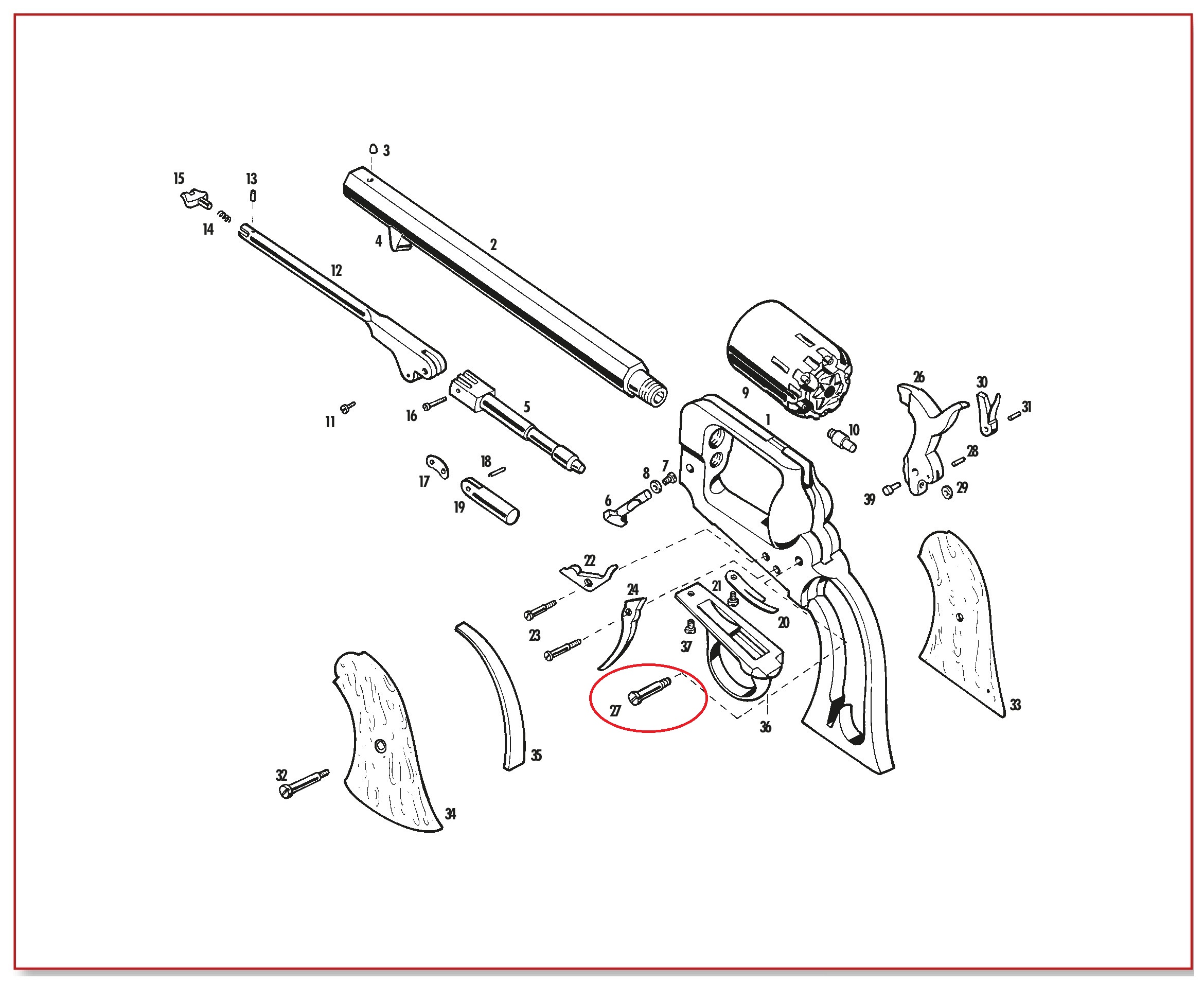 Show product details for #27 1862 Spiller & Burr Hammer Screw