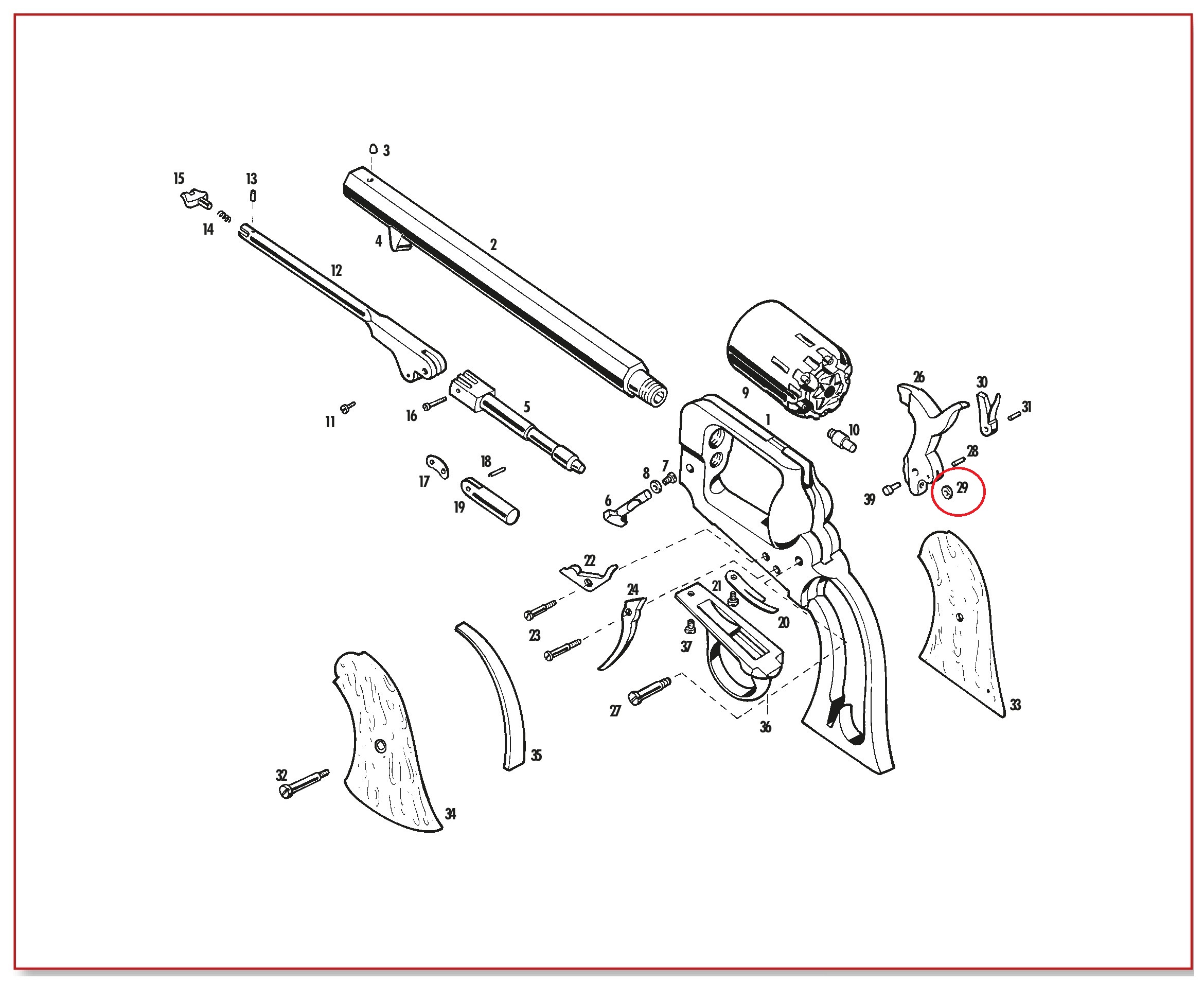Show product details for #29 1851/58/60/61/62 Hammer Roller