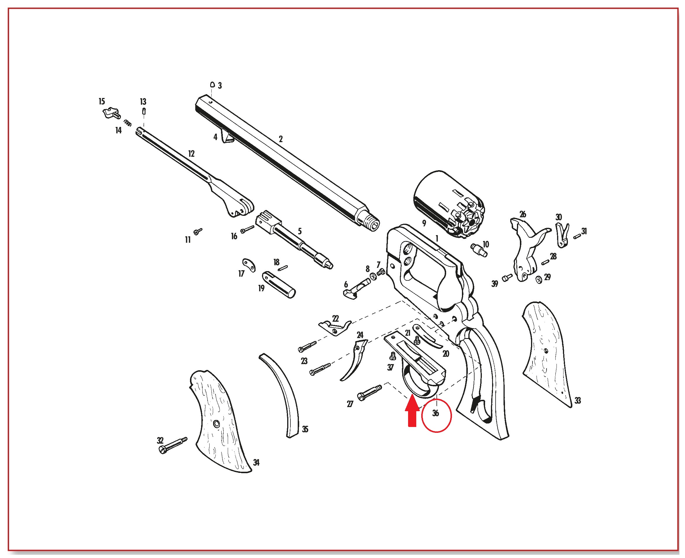 Show product details for #36 1862 Spiller & Burr Triggerguard Finished