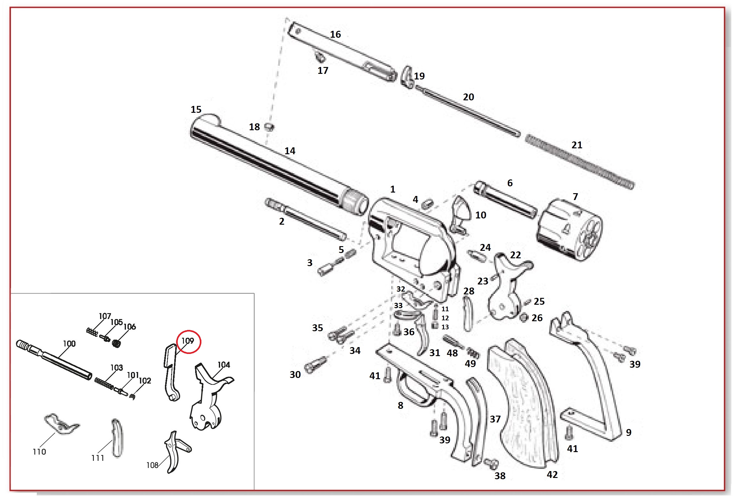 #109 Transfer Bar Lever