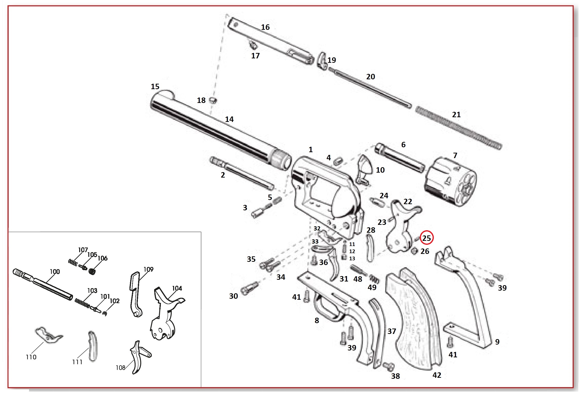 Show product details for #25 1873 GWII Hammer Roller Pin