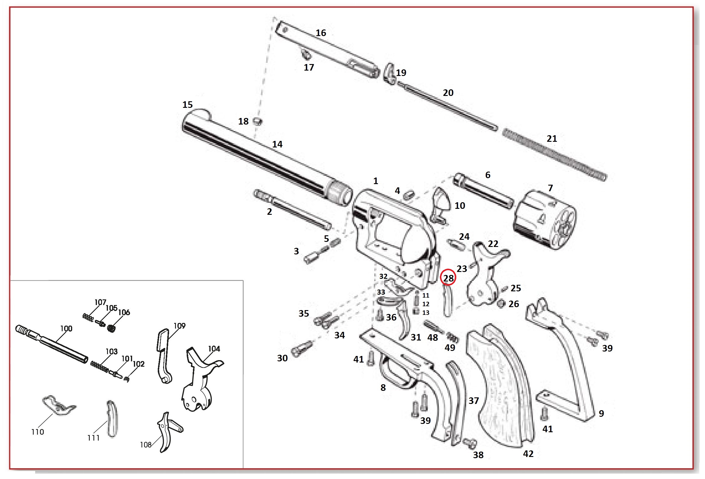 Show product details for #28 1873 GWII Hand