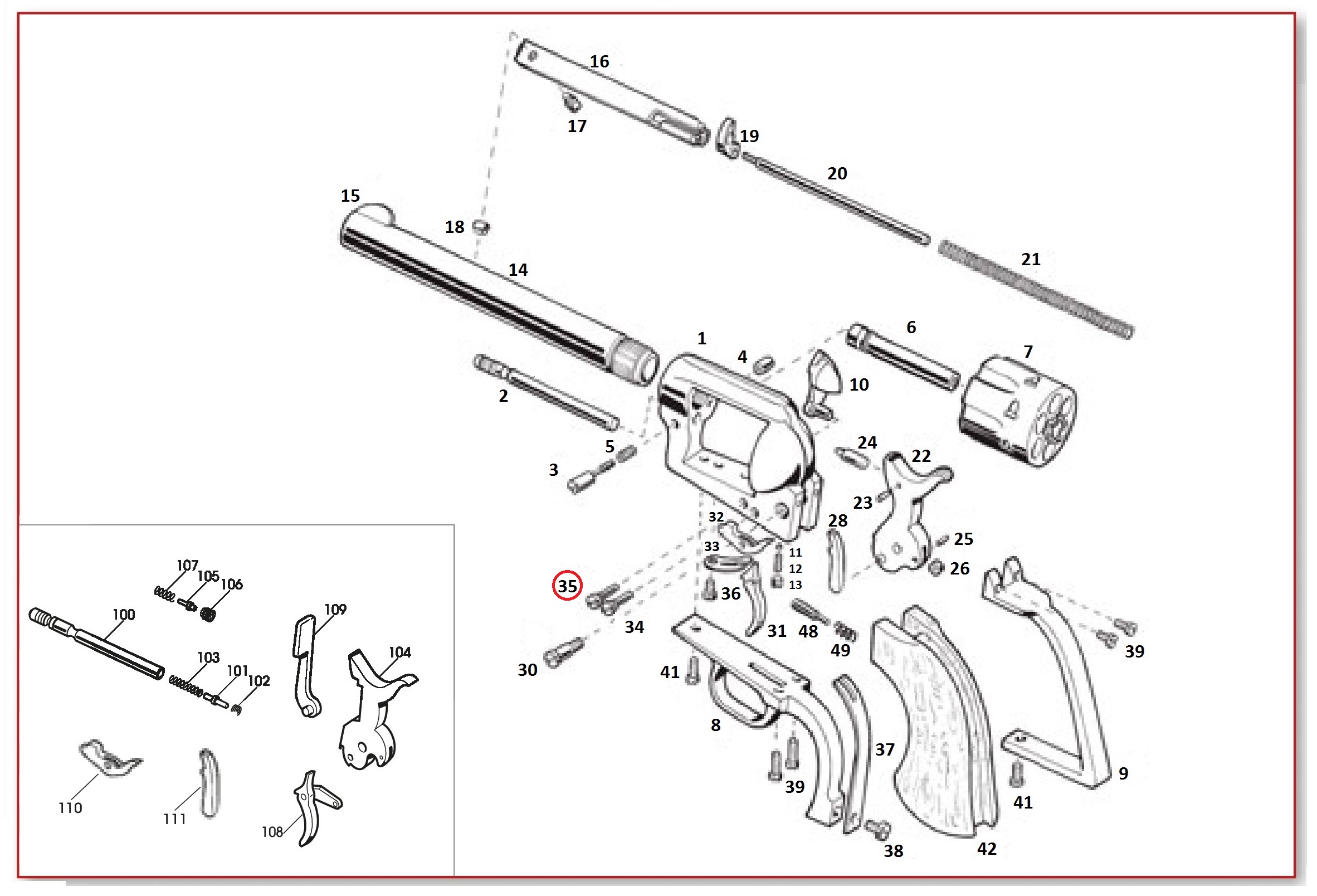 Show product details for #35 1873 GWII Bolt Screw