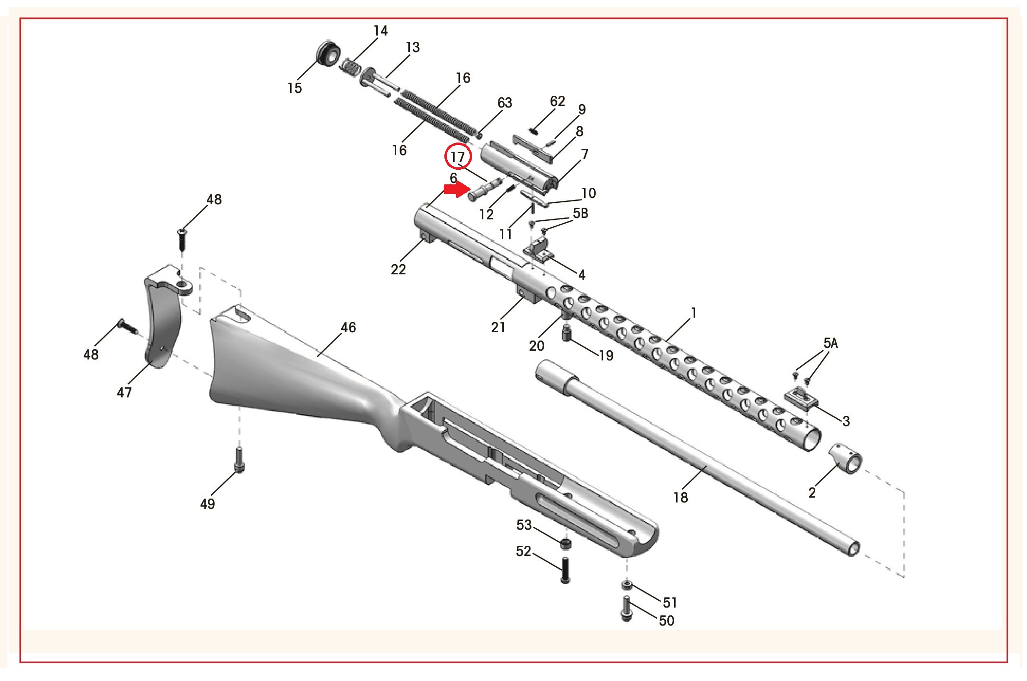Show product details for #17 PPS/50 Bolt Cocking Handle