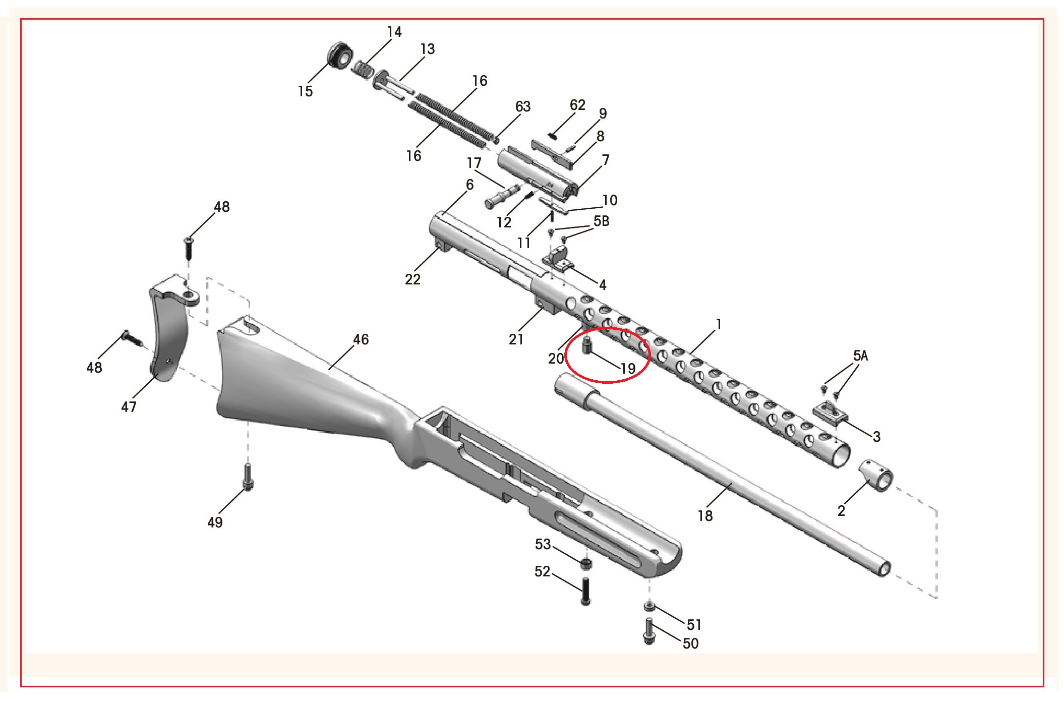 Show product details for #19 PPS/50 Barrel Locking Screw