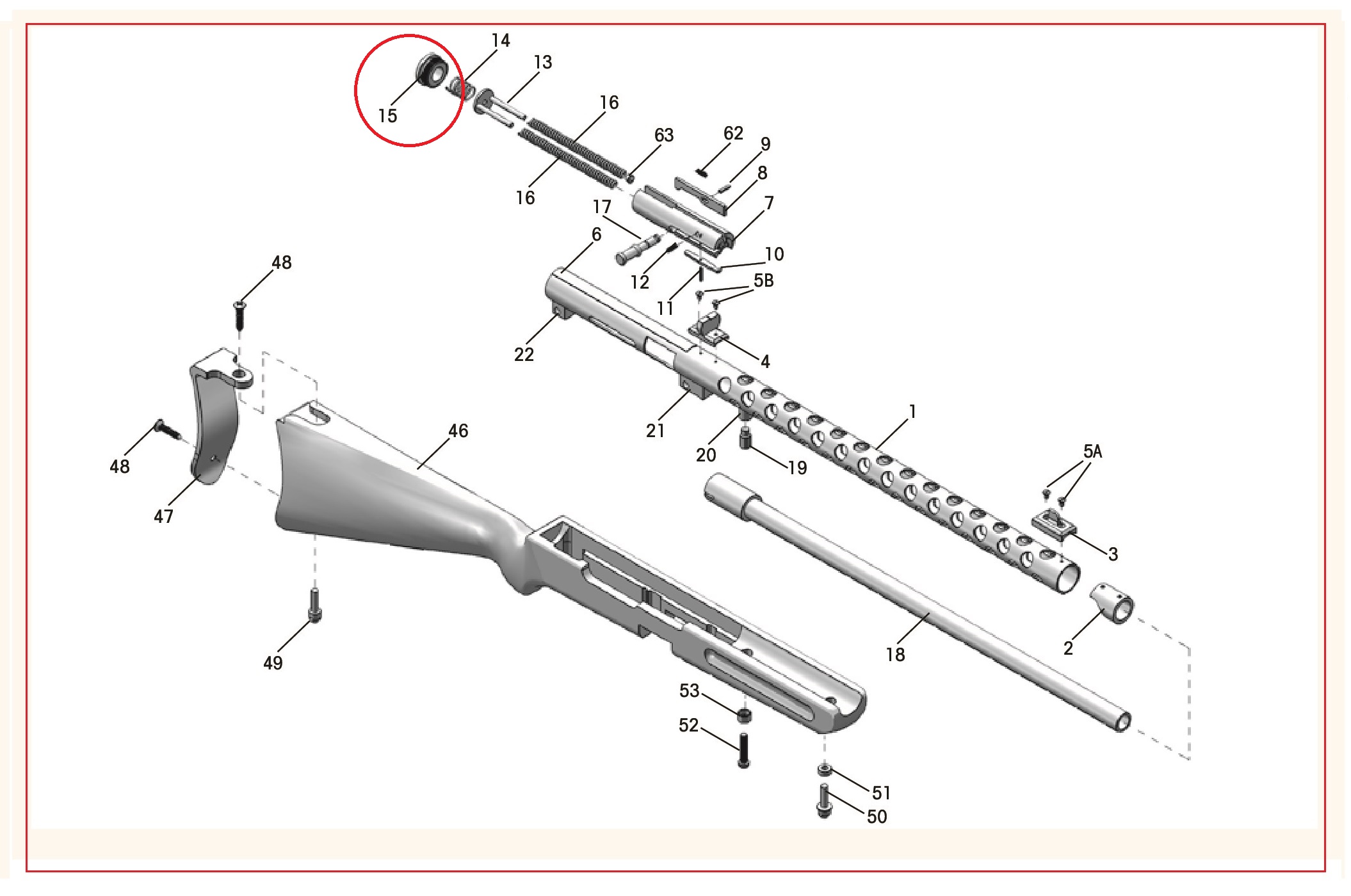 Show product details for #15 PPS/50 Receiver End Cap