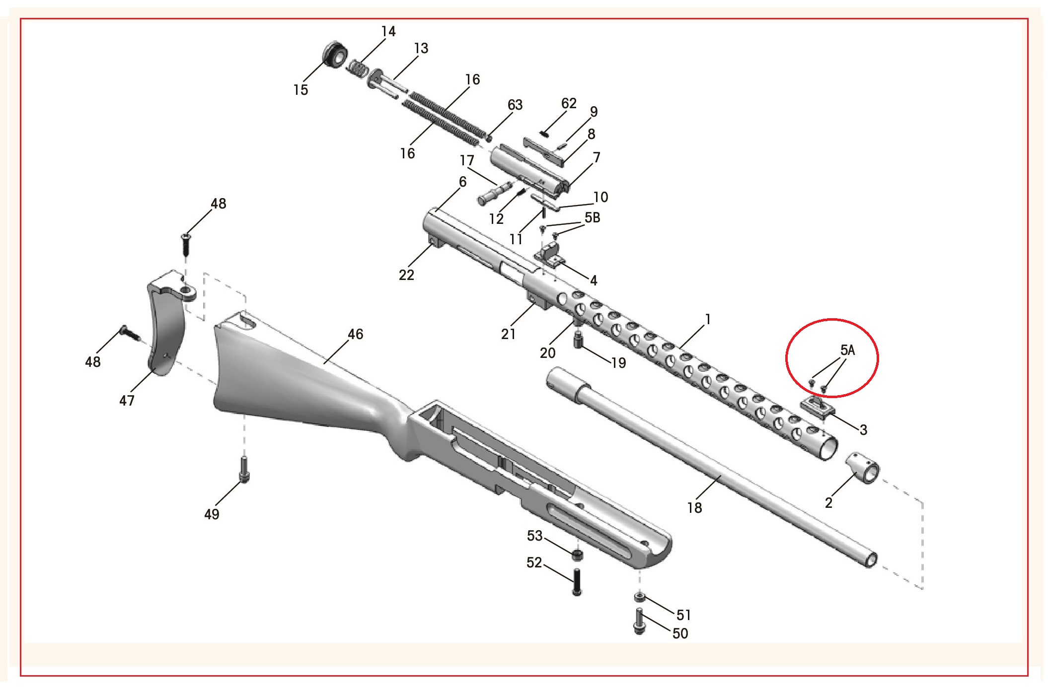 Show product details for #5A PPS/50 Front Sight Base Screw (1pc)