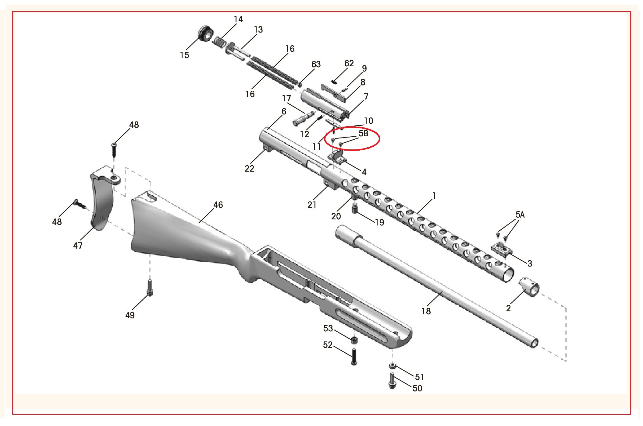 Show product details for #5B PPS/50 Rear Sight Base Screw (1pc)