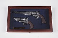 Cased Set: 1860 Army/1862 Snubnose Deluxe Engraved "Old Silver"