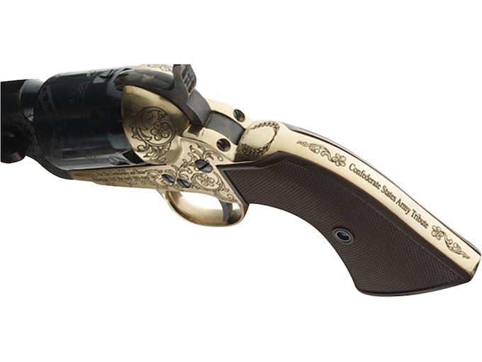 1851 Navy CSA Commemorative Brass Engraved  .44 7 1/2" Brown Grip