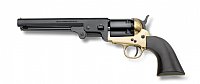Show product details for 1851 Navy Brass US .44 7 1/2" Black Grip 