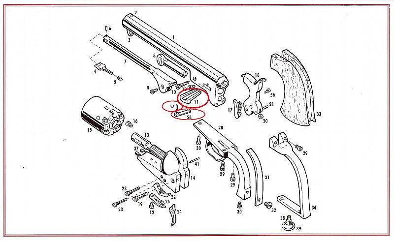 Show product details for #11+57+58 1851/60/61 Wedge with Pin & Spring