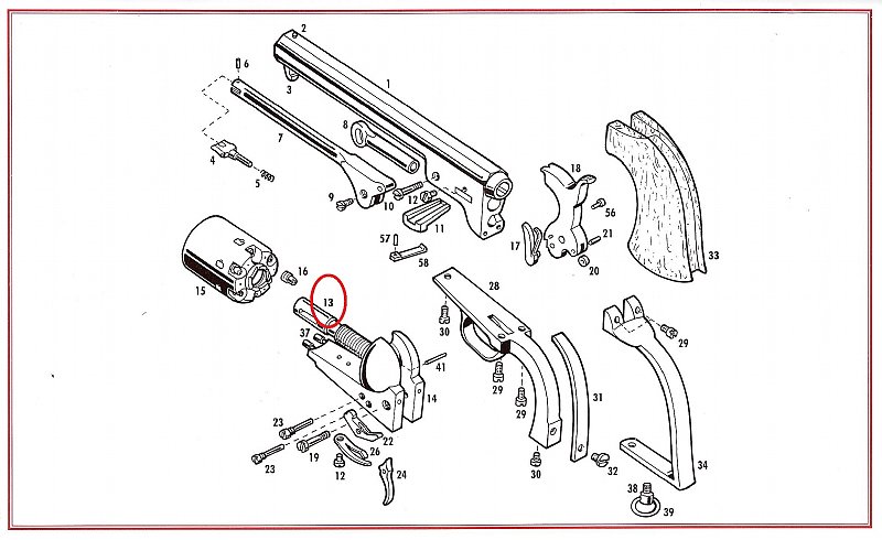 Show product details for #13 1851/60/61 Cylinder Base Pin