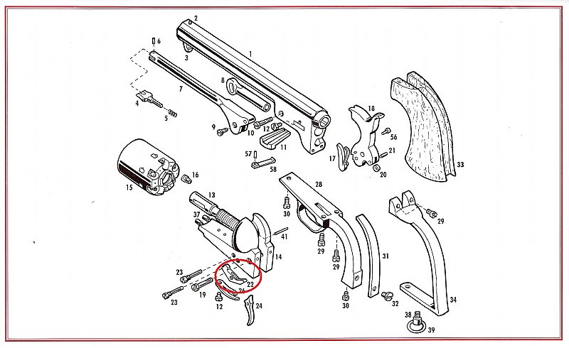 Show product details for #22 1851/60/61 Bolt (Cylinder Stop)