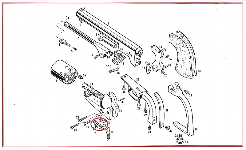 Show product details for #26 1851/60/61 Trigger & Bolt Spring