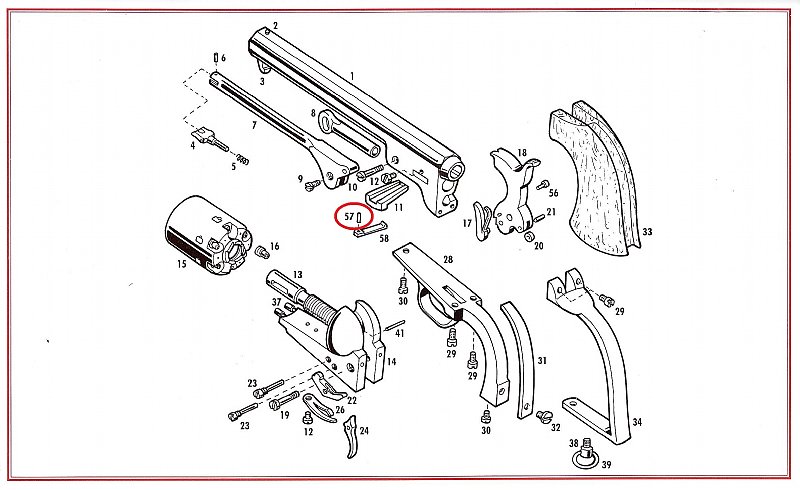 Show product details for #57 1851/60/61 Wedge Pin