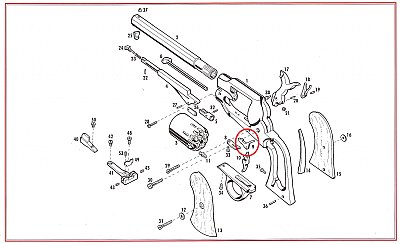 #9 1858 Bolt (Cylinder Stop)