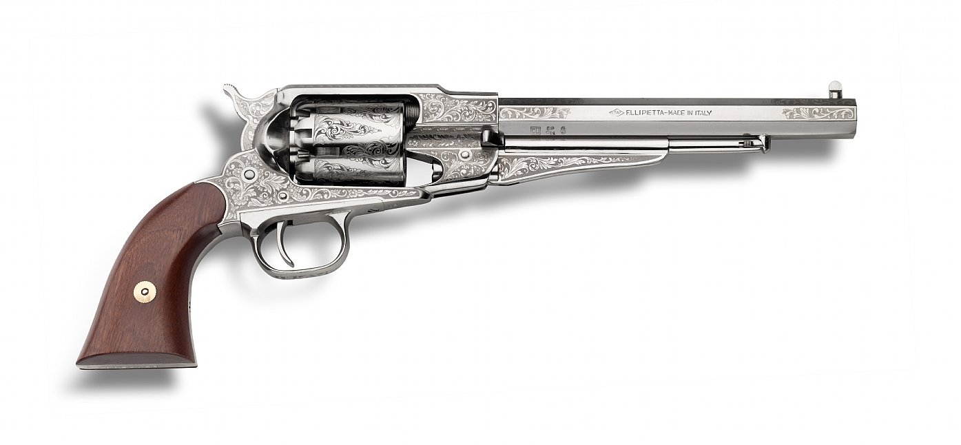 1858 Texas Nickel Engraved Remington .44 8.