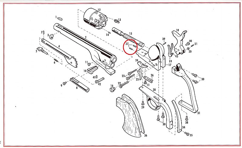 Show product details for #37 1851/1860/1861 Barrel Locking Pin (1PC)