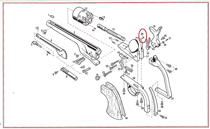 Show product details for #39 1851/1860/1861 Base Pin Locking Pin