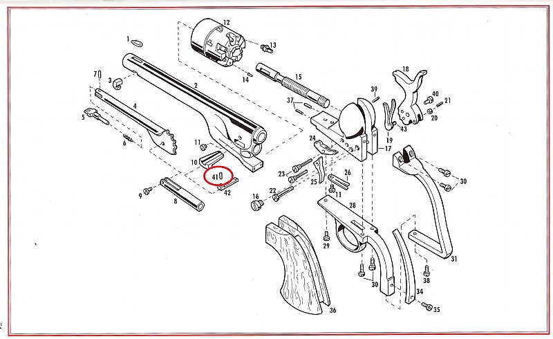 Show product details for #41 1851/1860/1861 Wedge Pin