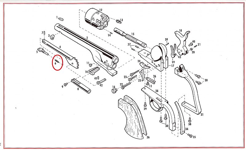 Show product details for #6 1851/60/61 Loading Lever Latch Spring